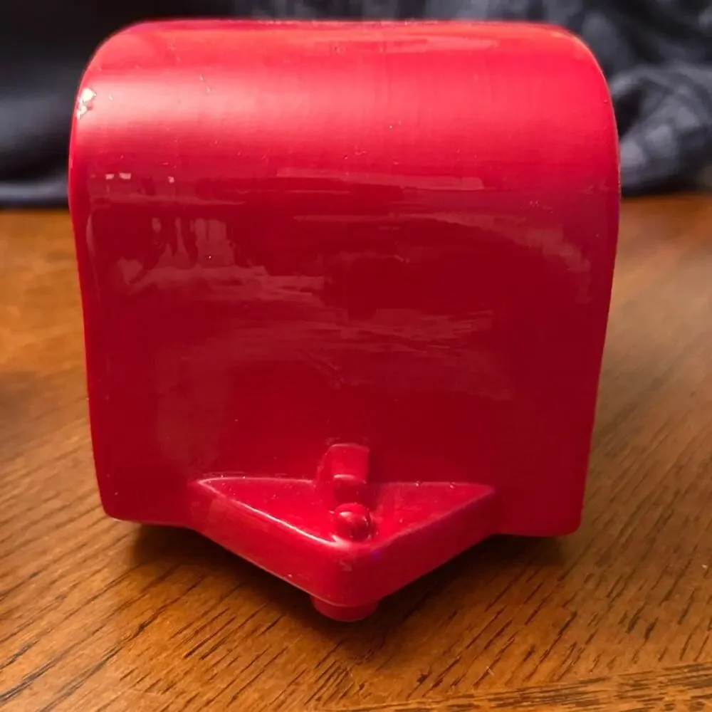 Rae Dunn Cheer Red Ceramic Toy Truck and Trailer Candle
